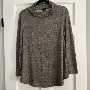 Talbots Gold Shimmer Loose Mock Neck Sweater - Petite Large - Preowned EUC